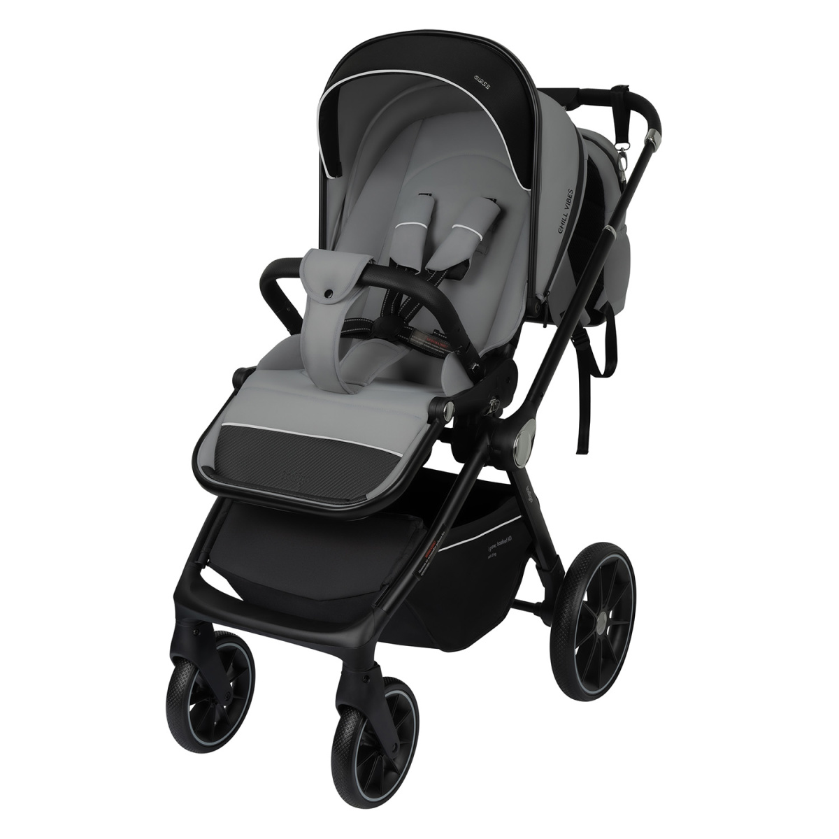 Коляска прогулочная Indigo GLOSS светло-серый