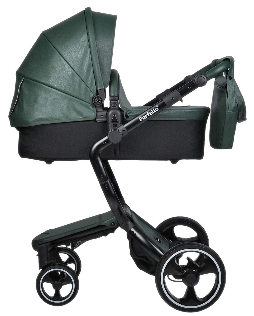 Коляска  2в1 Farfello Hot mama (Вечнозеленый)