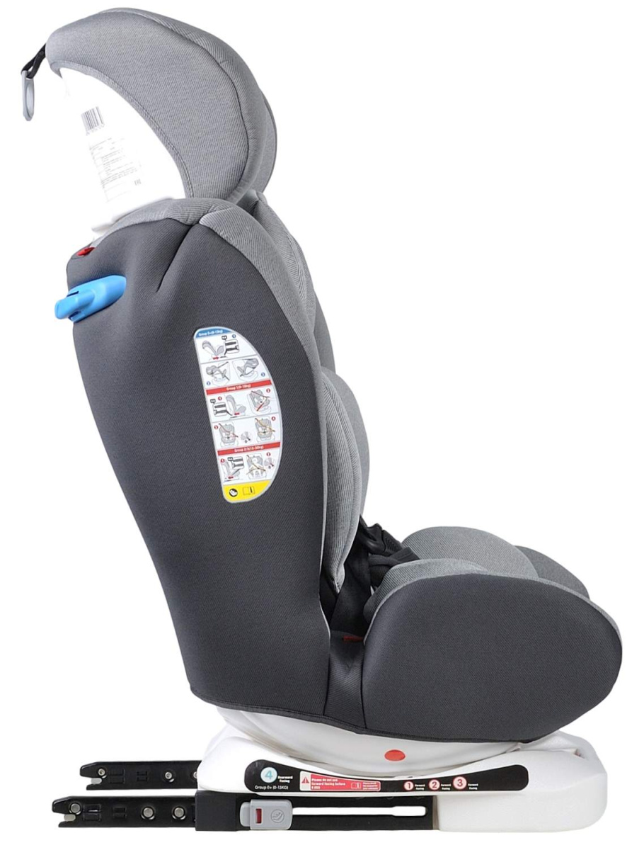 Автокресло детское Farfello CS-002 ISOFIX серый/темно-серый Gray/DK Grey