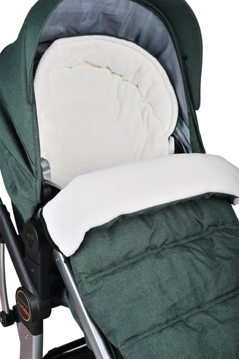 Коляска трансформер Farfello Aimile Original New Silver (Вечнозеленый NDS-1)