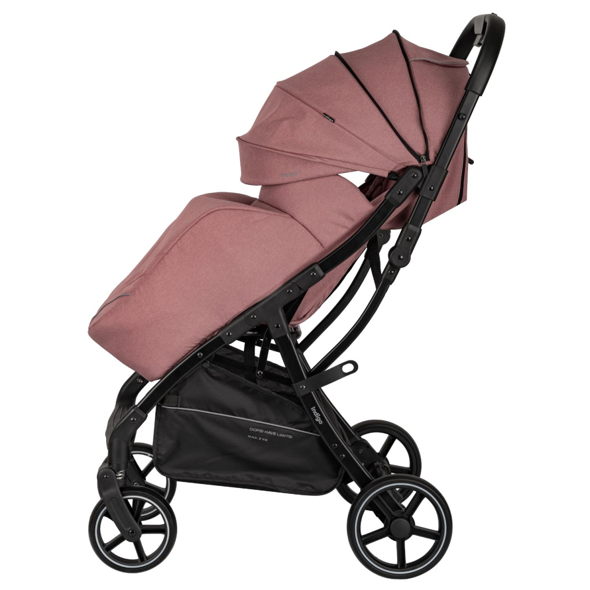 Коляска прогулочная Indigo FROST розовый