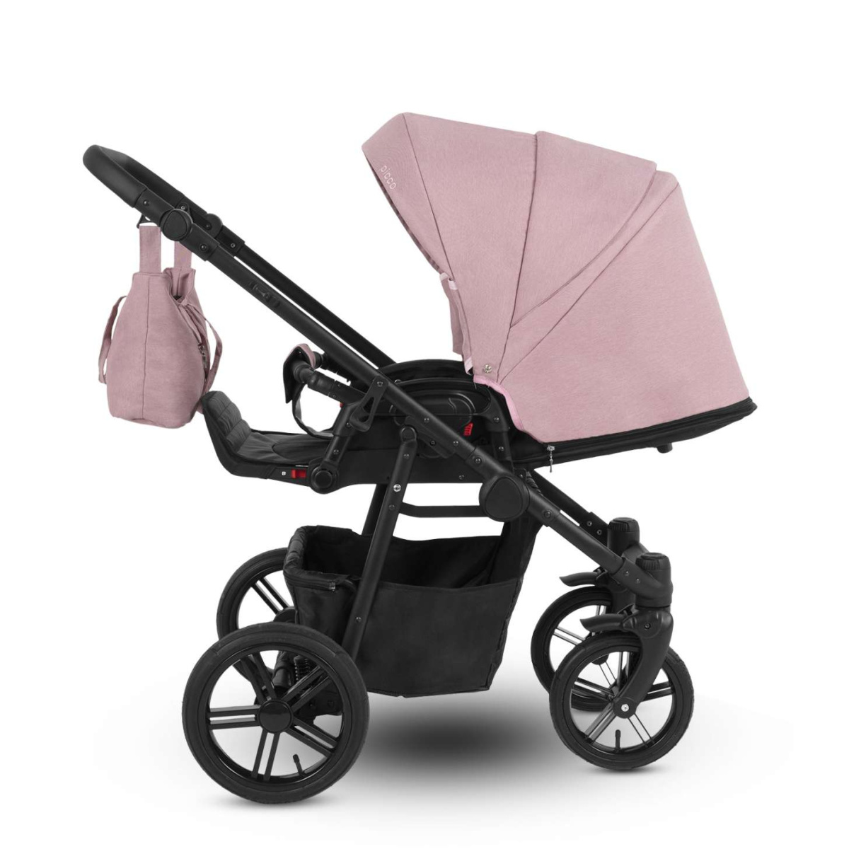 Коляска Camarelo Picco 3 в 1 пудровый меланж
