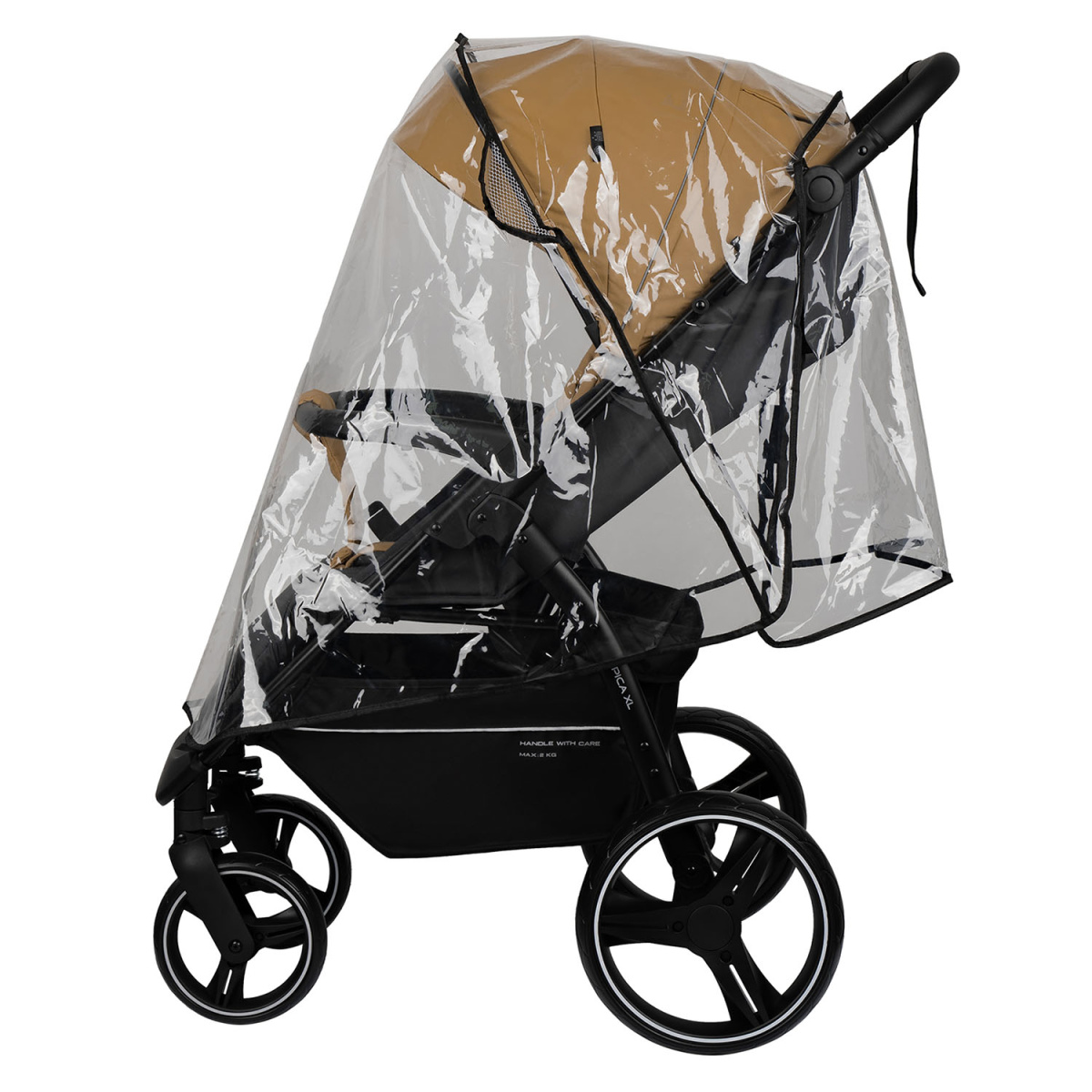 Коляска прогулочная Indigo EPICA XL бежевый-серый