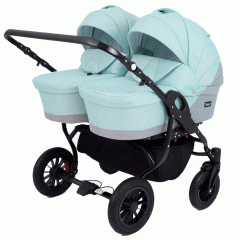 Коляска для двойни 2 в 1 Rant Siena Duo 08 серый-ментоловый