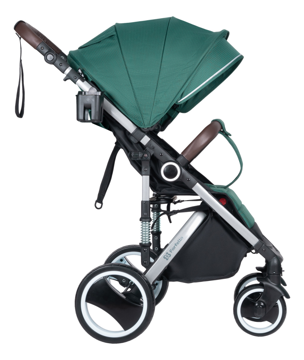 Коляска детская прогулочная Farfello Bino Angel Plus (Ultramarine green/Ультрамариновый зеленый)