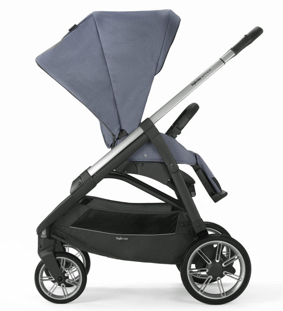 Коляска 3 в 1 Inglesina Aptica  с подставкой под люльку Stand Up,  Alaska Blue