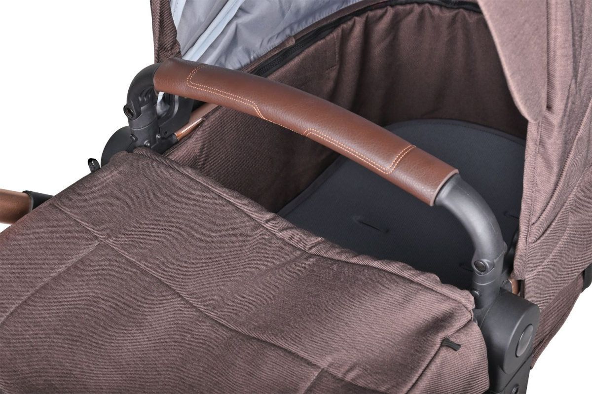 Коляска трансформер Farfello Aimile Original New Gold (Шоколадный NDG-3)