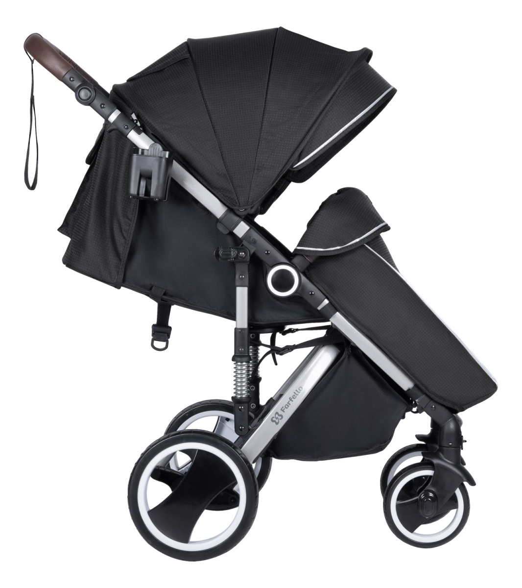 Коляска детская прогулочная Farfello Bino Angel Plus (Black Черный)