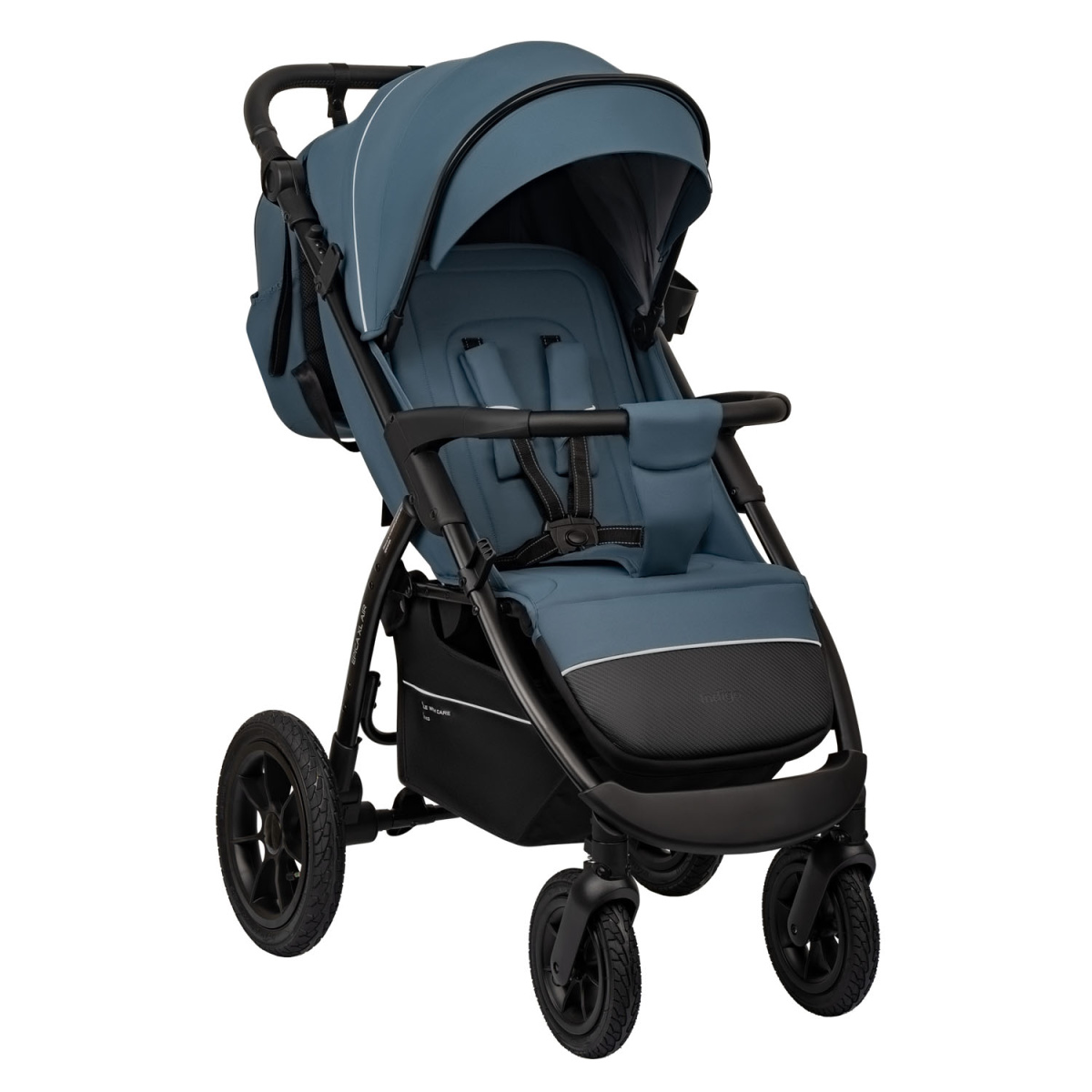 Коляска прогулочная Indigo EPICA XL AIR с сумкой синий