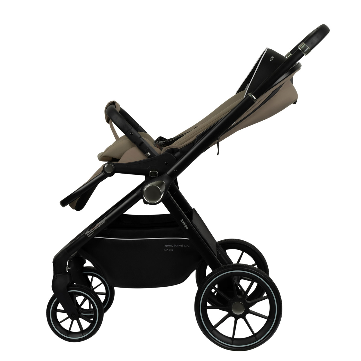 Коляска прогулочная Indigo GLOSS бежевый