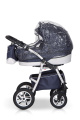 Коляска 2 в 1 Riko Modus 18 06 белый-синий