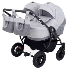 Коляска для двойни 2 в 1 Rant Siena Duo 04 графит-серый