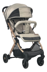 Коляска детская прогулочная Farfello Comfy Go (beige/ бежевый (золото) CG-111)