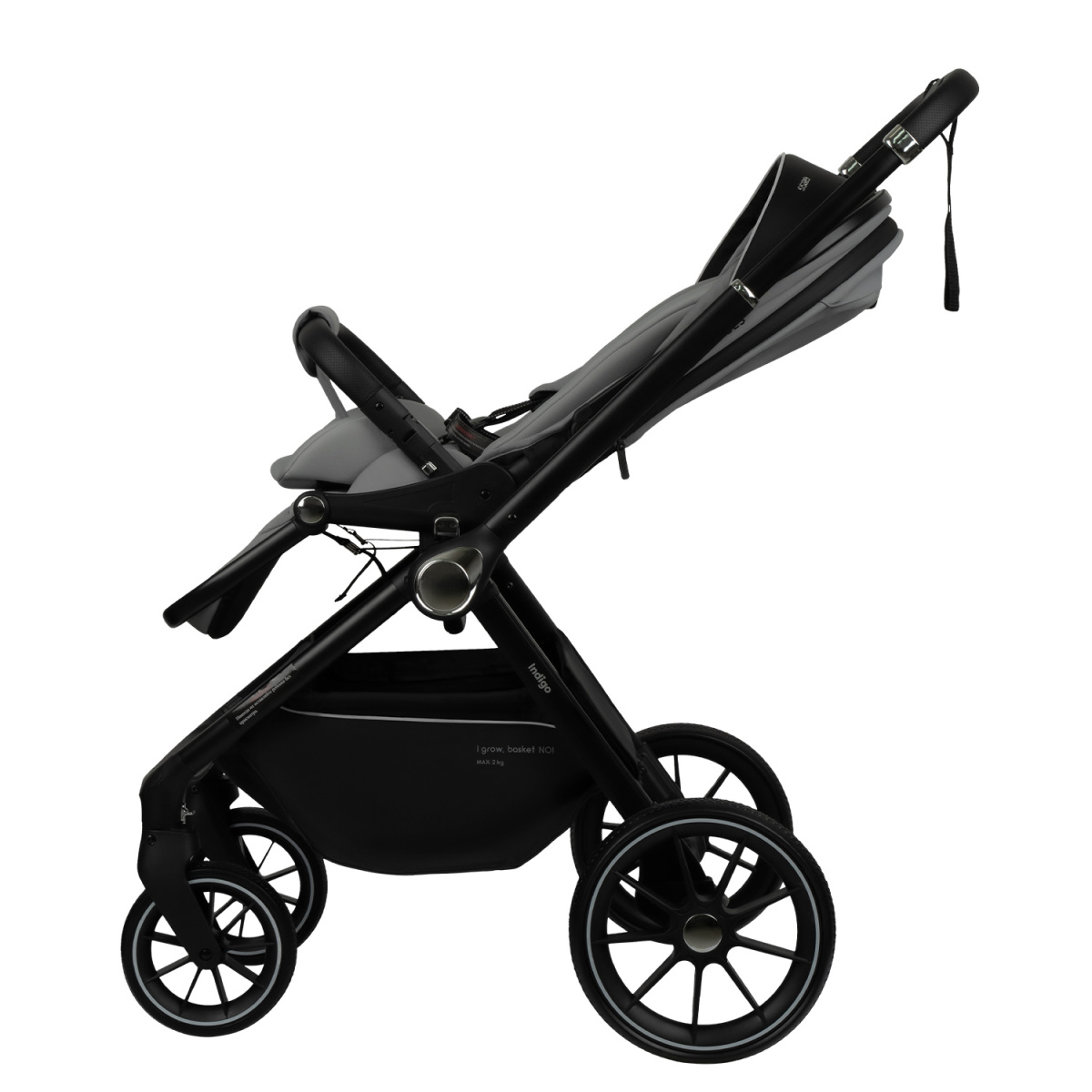 Коляска прогулочная Indigo GLOSS светло-серый