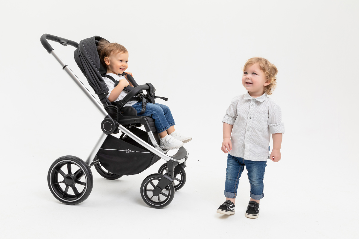 Коляска 3 в 1 Rant Flex Grand Midnight Black черный