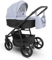 Коляска Camarelo Picco 3 в 1 голубой меланж