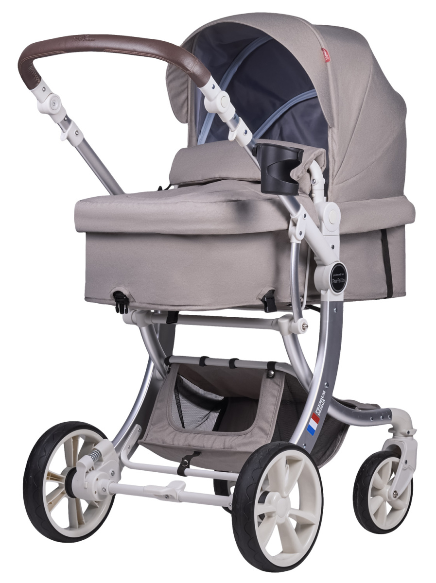 Коляска трансформер Farfello Aimile Original New Pearl (Капучино NDP-4)