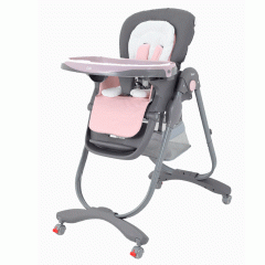 Стульчик для кормления Rant Cafe grey-pink