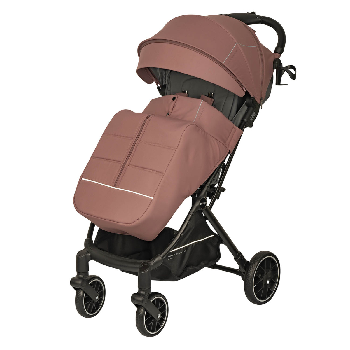 Коляска прогулочная Indigo SKIP розовый