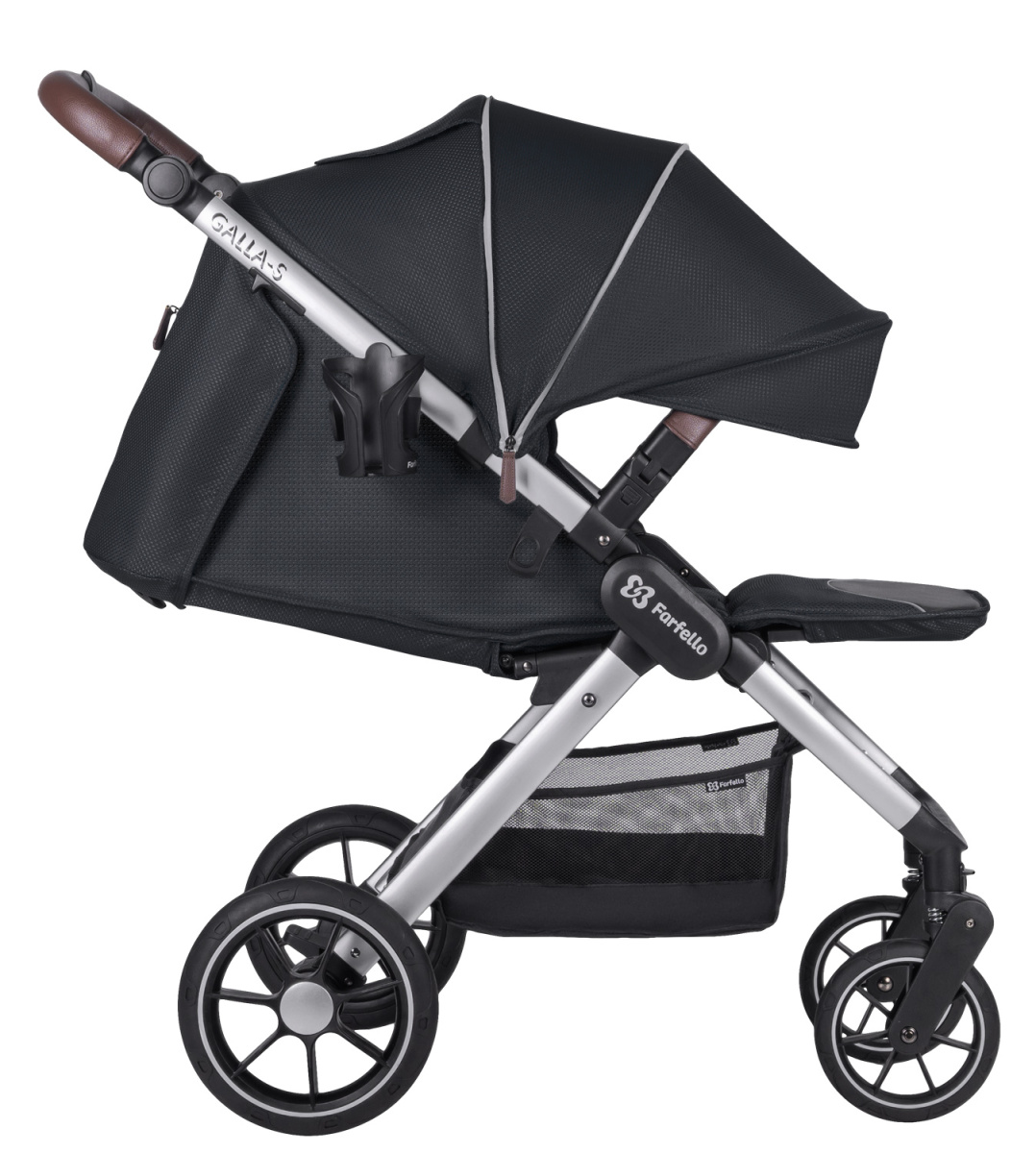 Коляска детская прогулочная Farfello Galla-S (Black/Черный)
