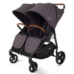 Коляска прогулочная для двойни Rant Twinny RA151 Moon grey. Цвет: Темно-серый