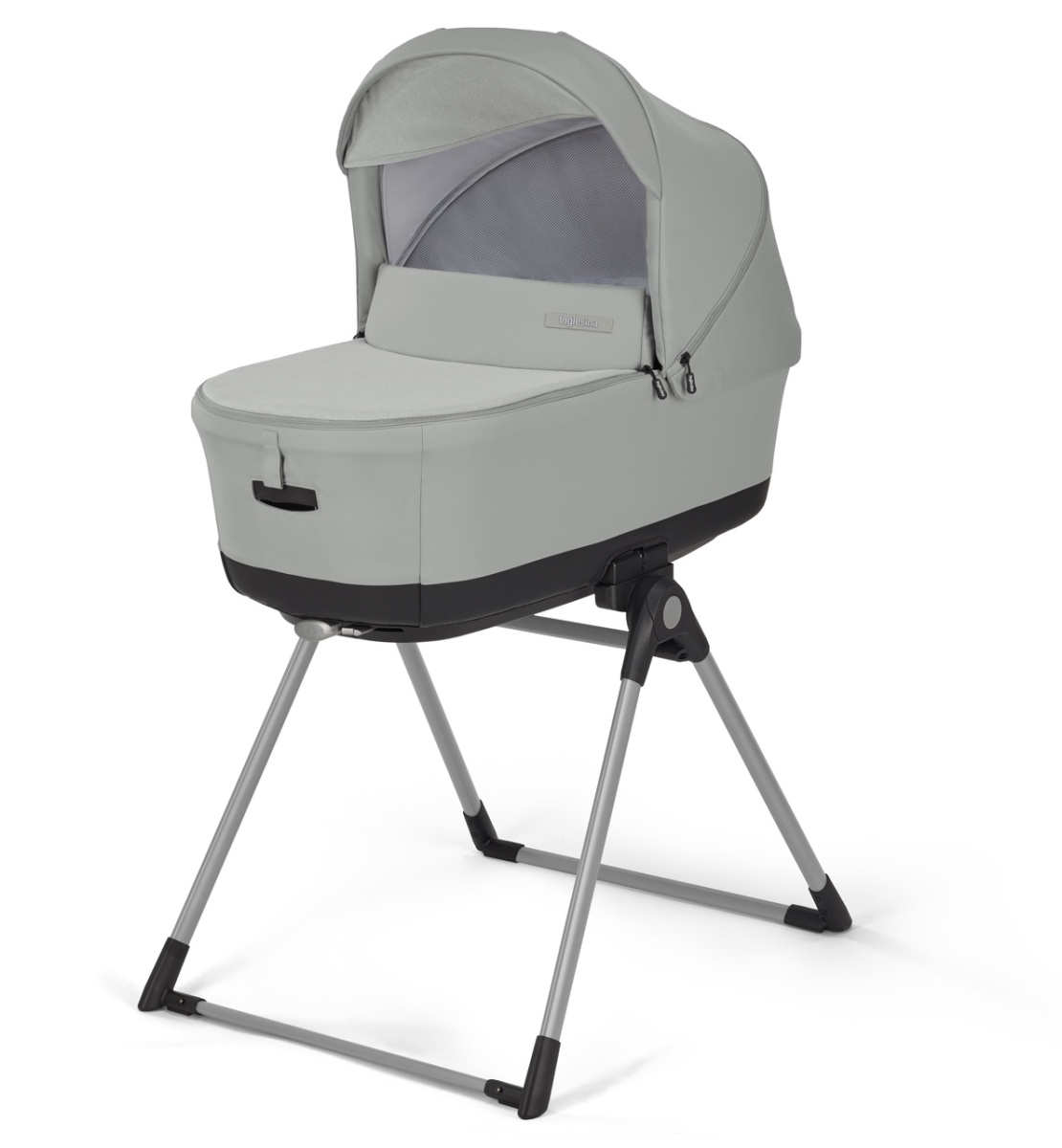 Коляска 2 в 1 Inglesina Electa с подставкой под люльку Stand Up,  Greenwich Silver