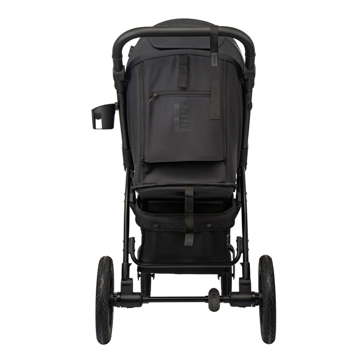 Коляска прогулочная Indigo EPICA XL AIR с сумкой черный
