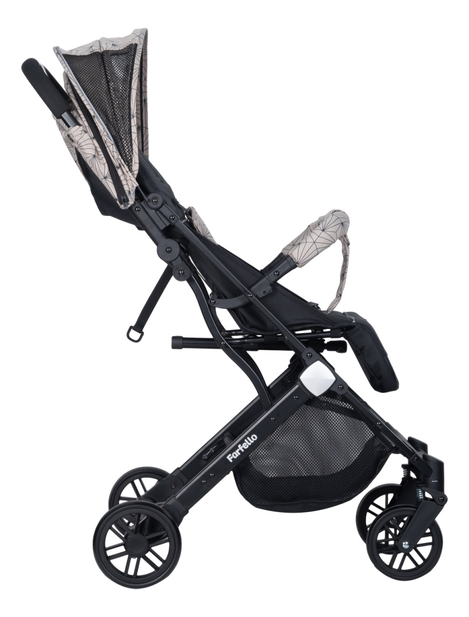 Коляска детская прогулочная Farfello Comfy Go (Tracery beige/ажурный бежевый CG-55)