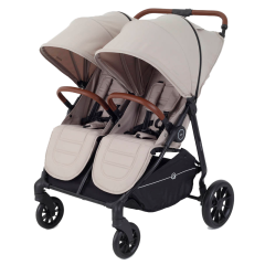 Коляска прогулочная для двойни Rant Twinny milk coffee