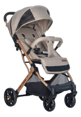Коляска детская прогулочная Farfello COSTA Linda Gold (beige/ бежевый L-4)