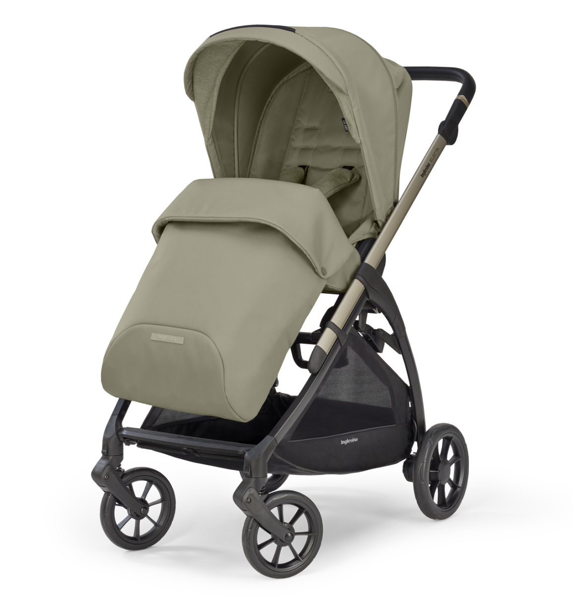 Коляска 3 в 1 Inglesina Electa с подставкой под люльку Stand Up, Nolita Beige