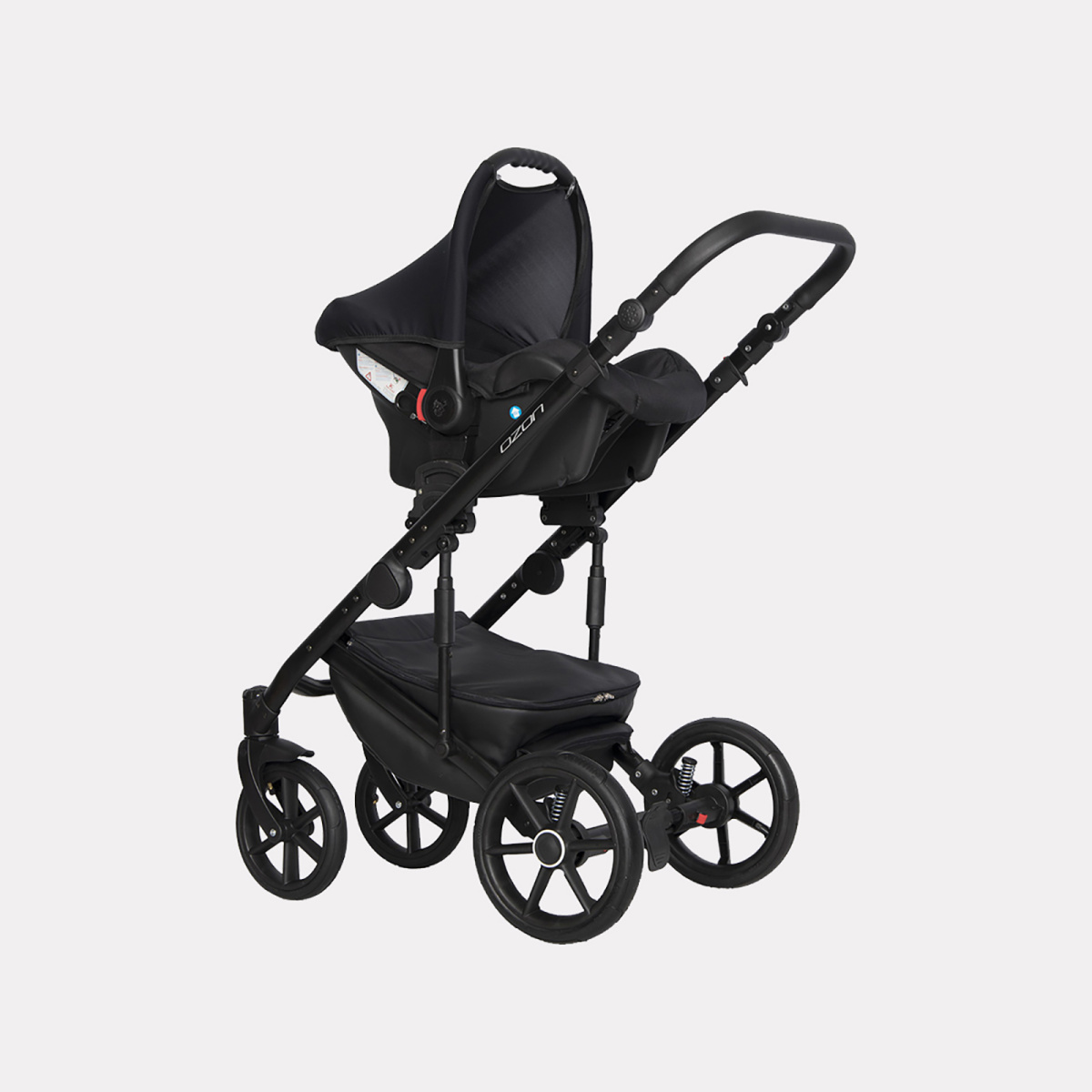 Коляска 3 в 1 Riko Basic Ozon 05 светло-серый