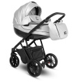 Коляска Camarelo Zeo 2 в 1 экокожа серебро