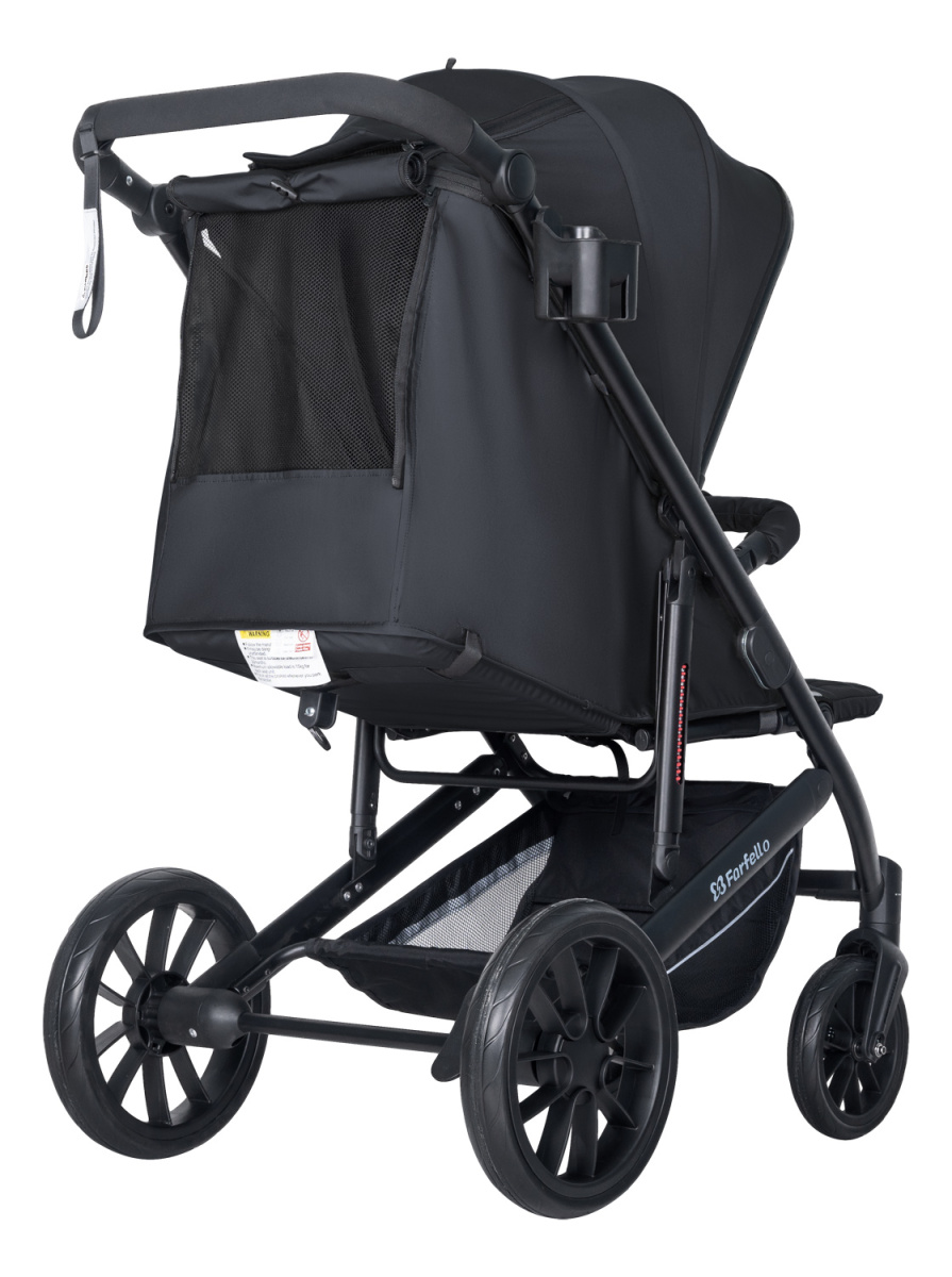 Коляска детская прогулочная Farfello Bonnie black (Charcoal Black/Угольно-черный)
