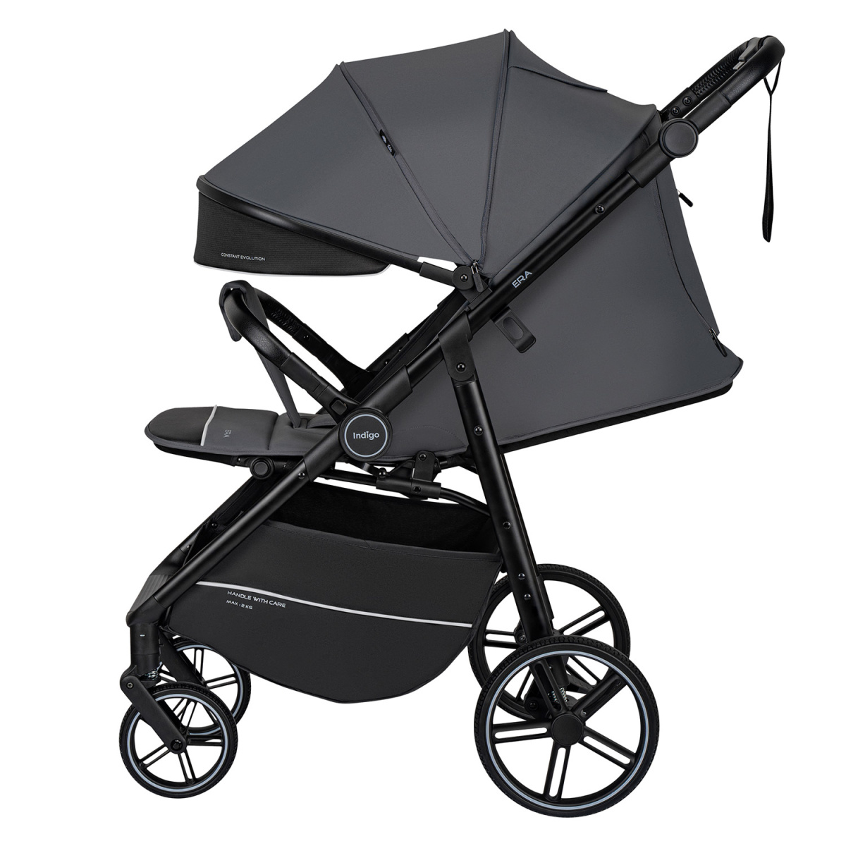 Коляска прогулочная Indigo ERA темно-серый