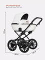 Коляска 2 в 1 Riko Basic Ozon Prestige 07 белый
