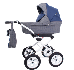 Коляска 2 в 1 Rant Nova Classic 01 серый-синий