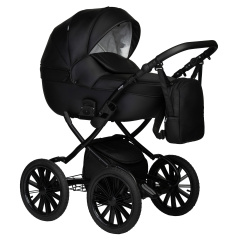 Коляска 2 в 1 Indigo MIO ECO Plus 14 - 01 (черная кожа)