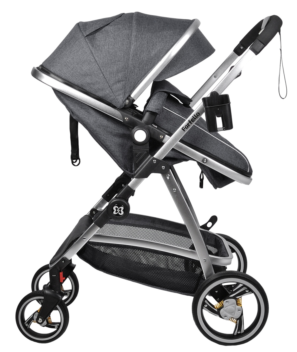 Коляска трансформер Farfello Pristina (Черный PS-15)