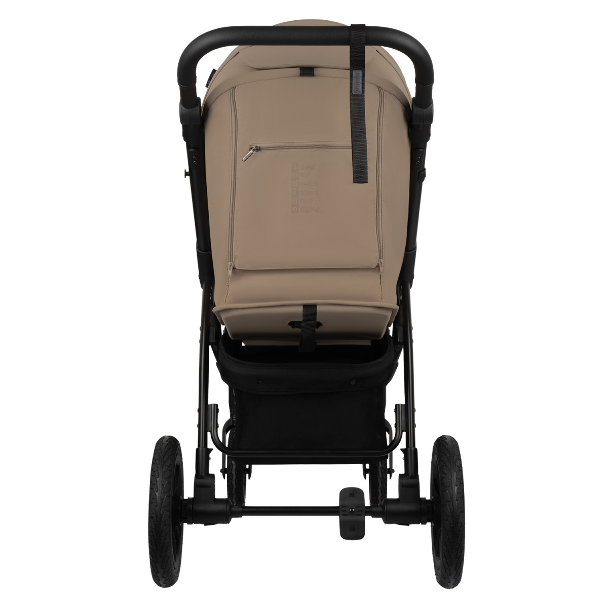 Коляска прогулочная Indigo EPICA XL AIR с сумкой бежевый