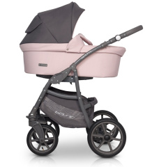 Коляска 3 в 1 Riko Basic Bella Pastel 03 розовый