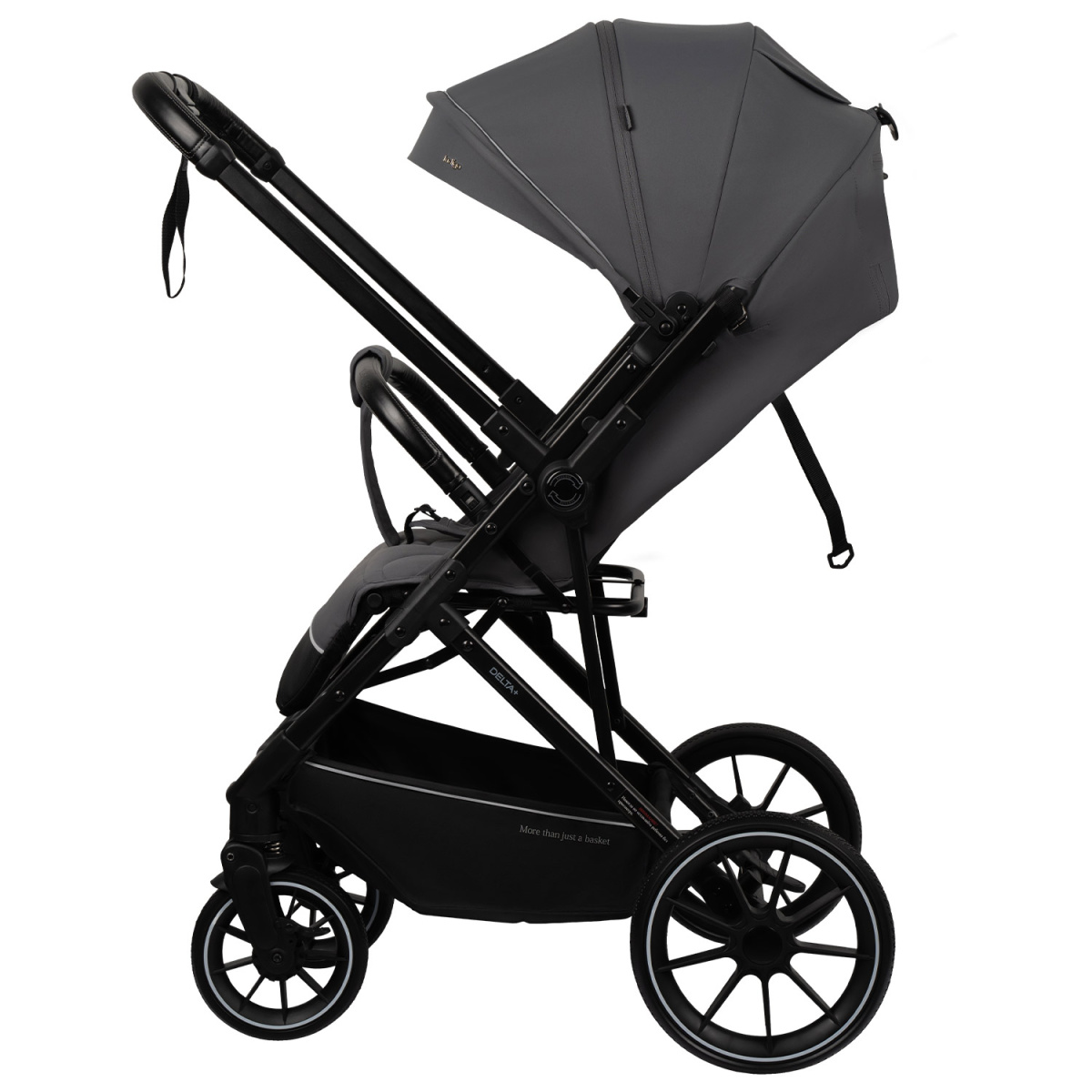 Коляска прогулочная Indigo Delta+ темно-серый