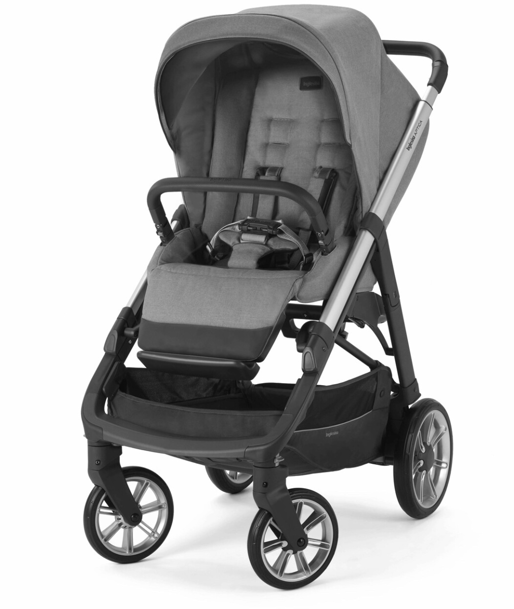 Коляска 3 в 1 Inglesina Aptica  с подставкой под люльку Stand Up, Kensington Grey