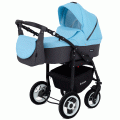 Коляска 3 в 1 Rant Dream 09 серый-голубой