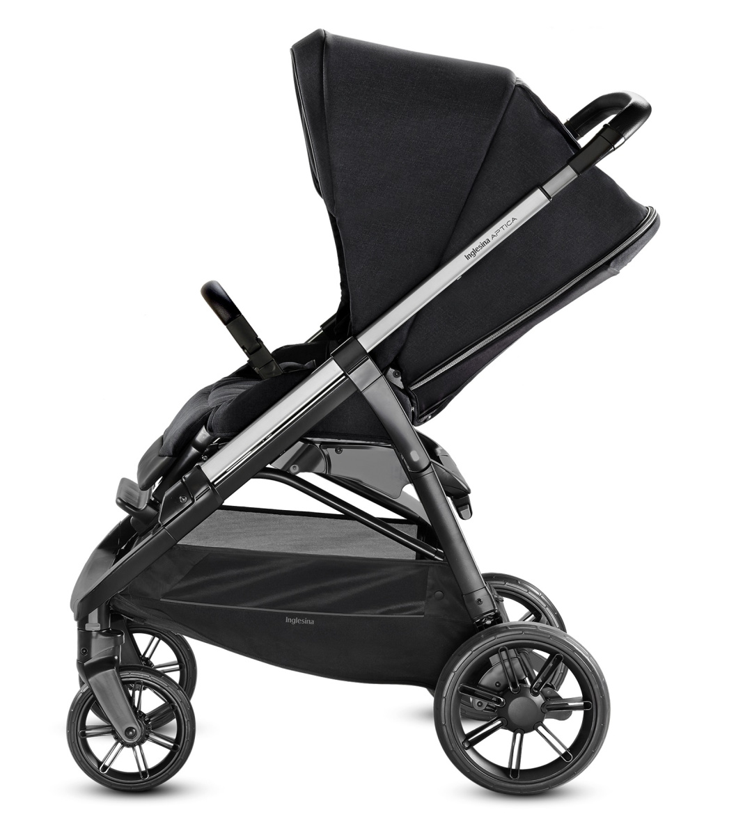 Коляска 3 в 1 Inglesina Aptica  с подставкой под люльку Stand Up, Mystic Black