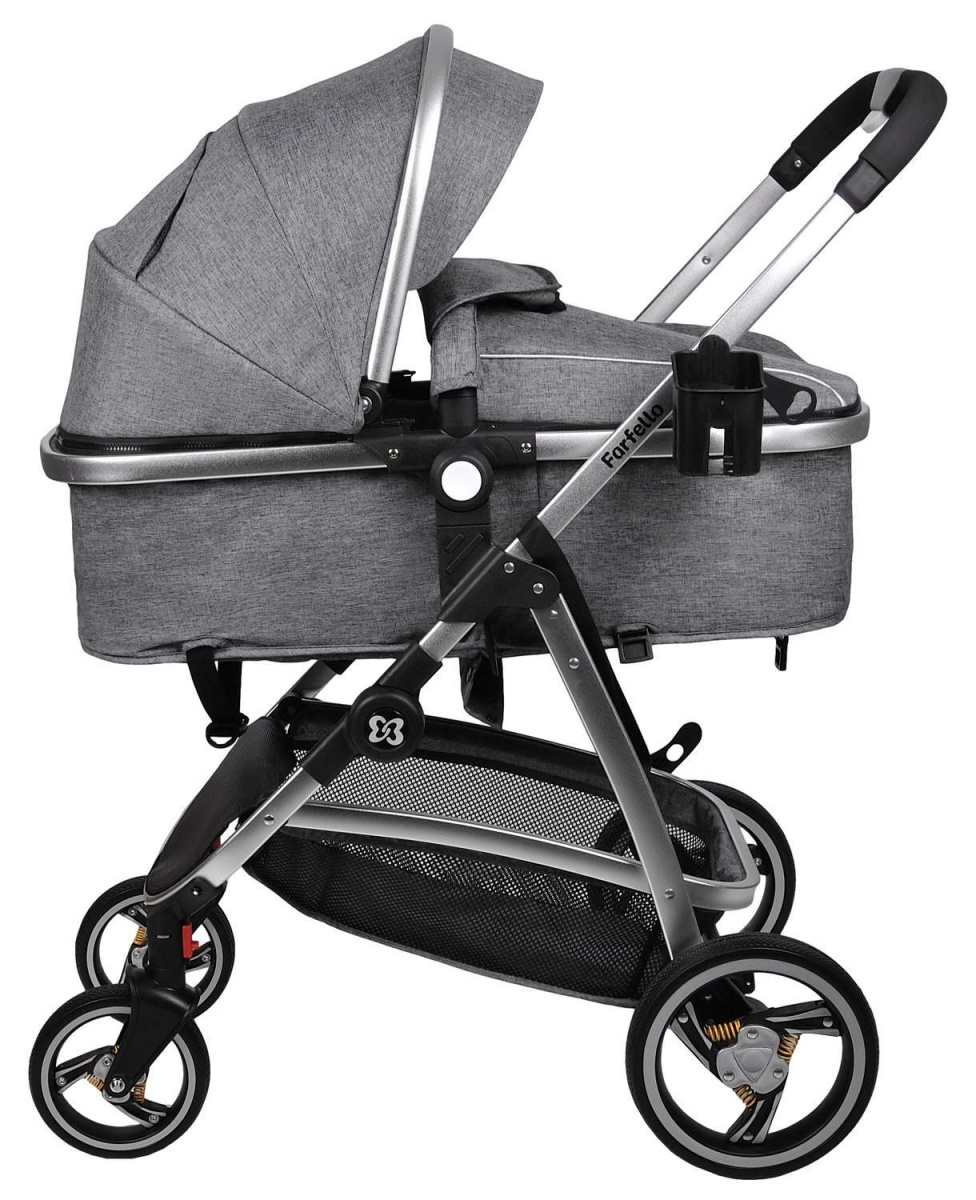 Коляска трансформер Farfello Pristina (Серый PS-11)