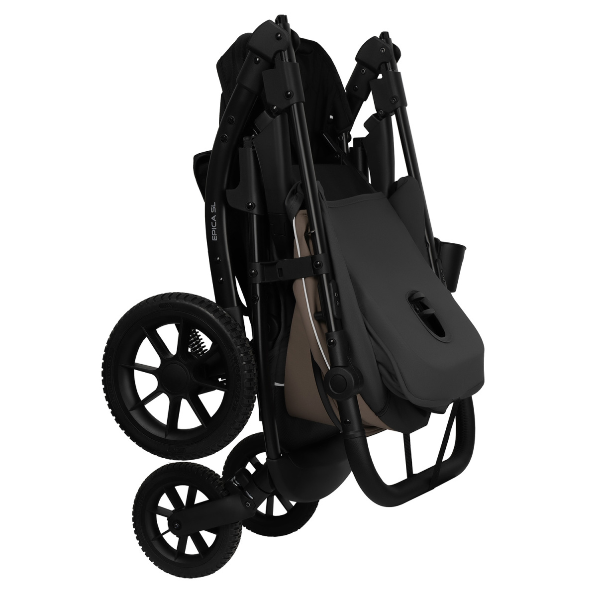 Коляска прогулочная Indigo EPICA SL, тем.бежевый-серый