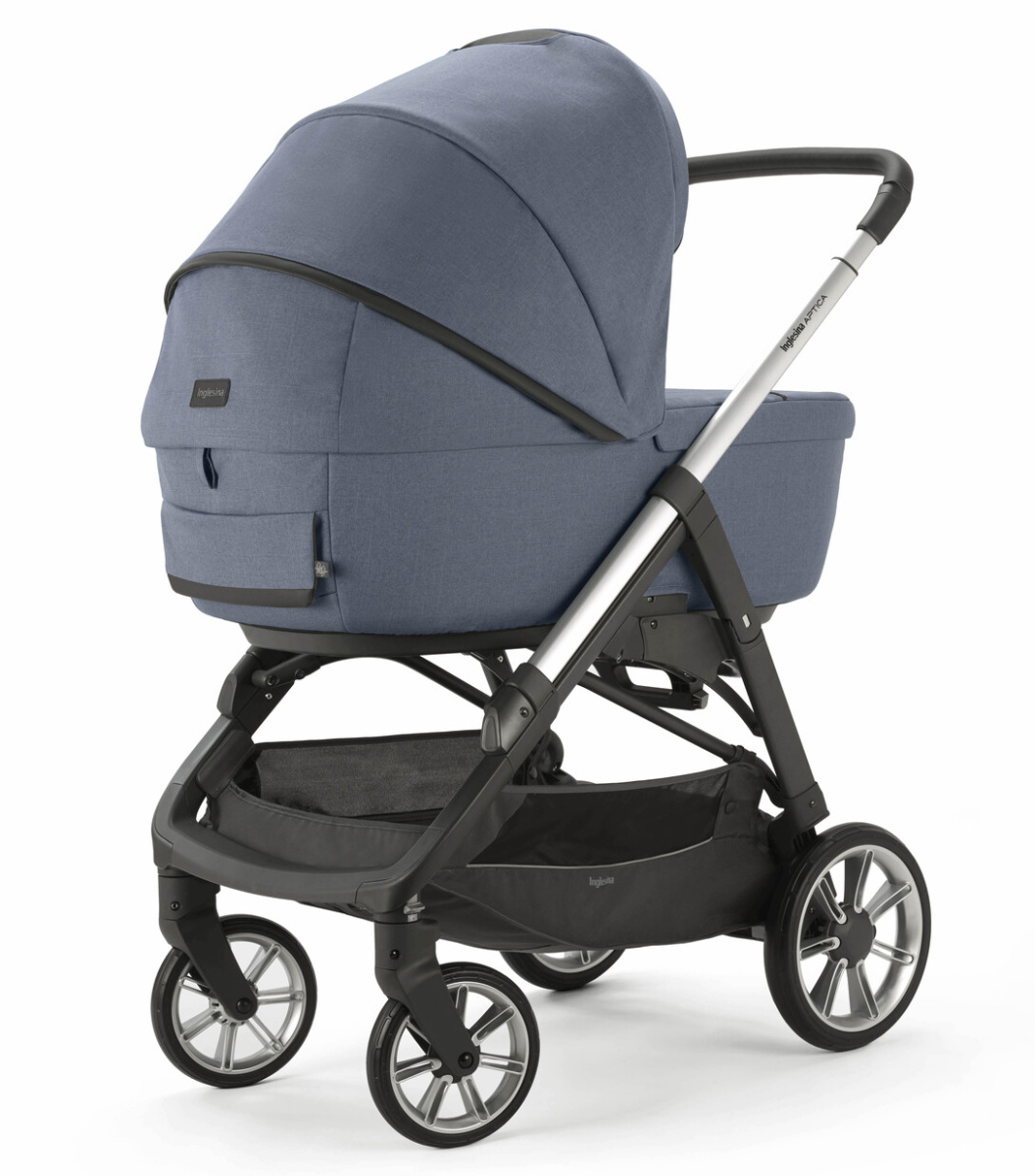 Коляска 3 в 1 Inglesina Aptica  с подставкой под люльку Stand Up,  Alaska Blue