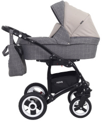 Коляска 3 в 1 Rant Nova 03 серый-бежевый