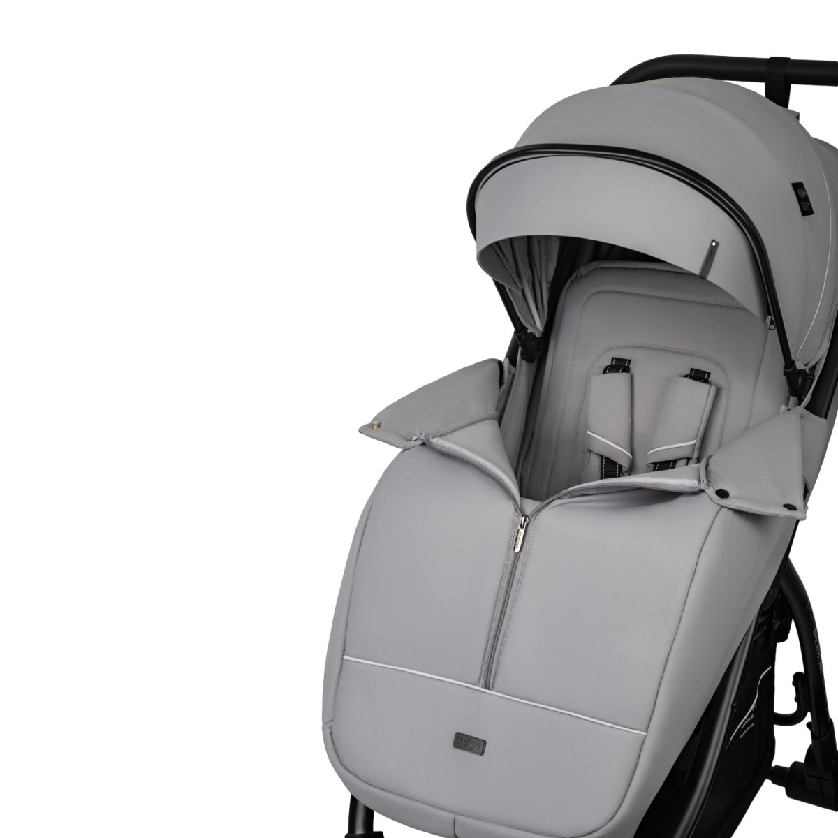 Коляска прогулочная Indigo EPICA XL AIR с сумкой светло-серый